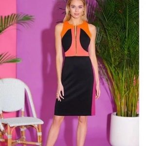 LDT Blaine‎ color lock  jewel neck  scuba dress . NWT. Retail 189